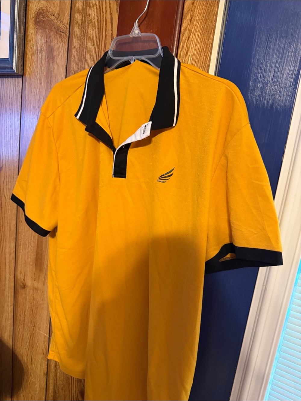 SHEIN Men's Yellow Polo with Black Trim